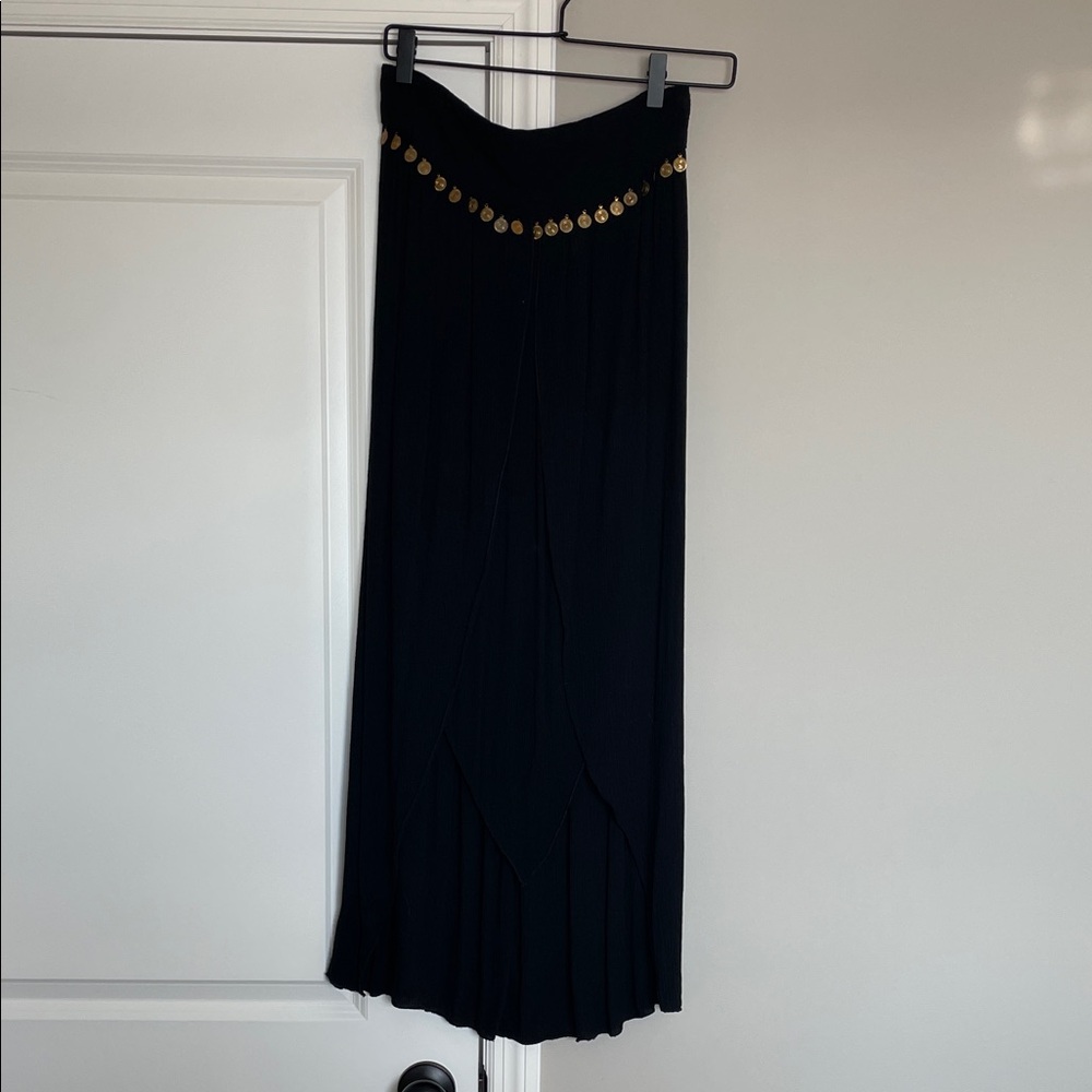 Black Beach Coverup / Skirt